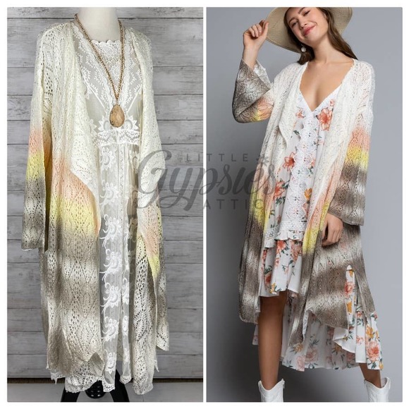 POL Jackets & Blazers - POL Ice Cream Beach Kimono